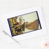 Ankunft mit Imperial Airways Rechteckiger Aufkleber (Umschlag)