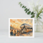 Ankunft, postkarte (Stehend Vorderseite)