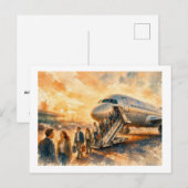 Ankunft, postkarte (Vorne/Hinten)