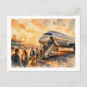 Ankunft, postkarte