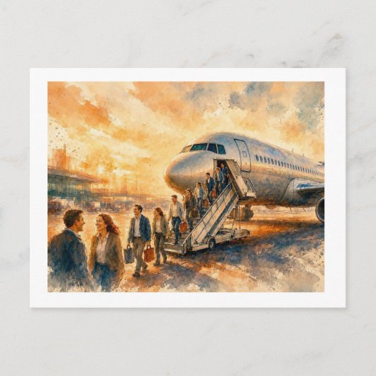 Ankunft, postkarte (Vorderseite)