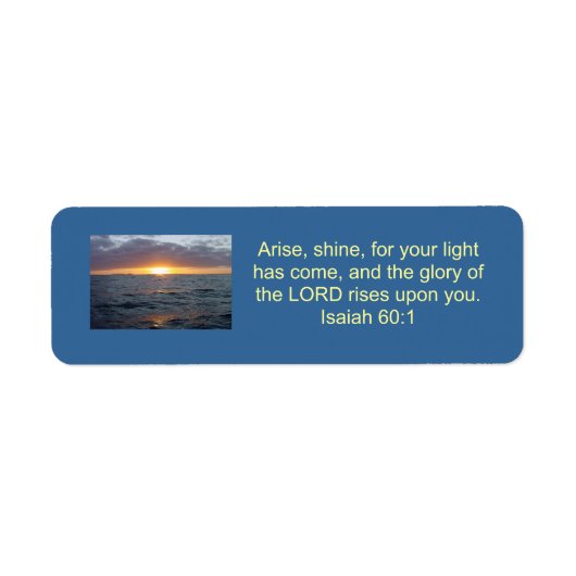 Ankunft Shine - Isaiah 60:1 (Vorne)