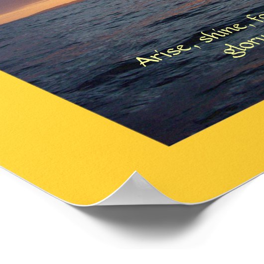 Ankunft Shine - Isaiah 60:1 Poster (Ecke)