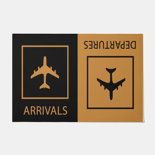 Ankunft und Abfahrt Einfache Landstraße  Fußmatte (Vorderseite)