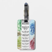 Ankunfts-Gepäckanhänger Nellys Bly Gepäckanhänger (Rückseite vertikal)