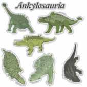 Ankylosauria-Aufkleber Aufkleber (Vorderseite)
