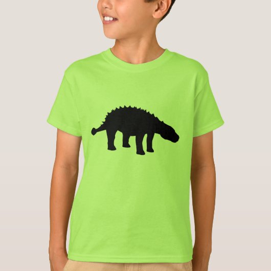 Ankylosaurus Dino Dinosaur Silhouette T-Shirt (Vorderseite)