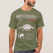 Ankylosaurus Dinosaur Fakten Paläontologe Nerd T-Shirt (Vorderseite)