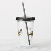 Ankylosaurus gepanzerte Dinosaurier-Abbildung Acryltrinkbecher (Links)