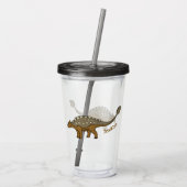 Ankylosaurus gepanzerte Dinosaurier-Abbildung Acryltrinkbecher (Rückseite)