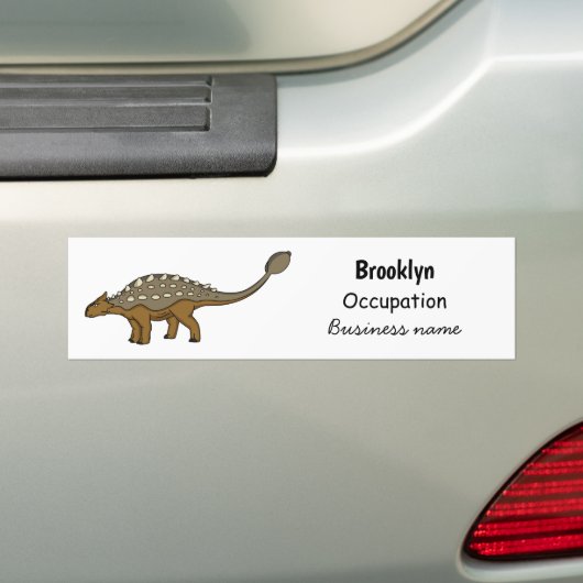 Ankylosaurus gepanzerte Dinosaurier-Abbildung Autoaufkleber (Auf Auto)