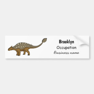 Ankylosaurus gepanzerte Dinosaurier-Abbildung Autoaufkleber