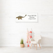 Ankylosaurus gepanzerte Dinosaurier-Abbildung Banner (Insitu)