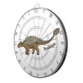Ankylosaurus gepanzerte Dinosaurier-Abbildung Dartscheibe (Vorderseite rechts)