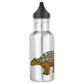 Ankylosaurus gepanzerte Dinosaurier-Abbildung Edelstahlflasche (Links)