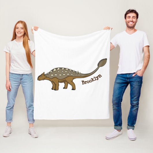 Ankylosaurus gepanzerte Dinosaurier-Abbildung Fleecedecke (Beispiel)
