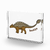 Ankylosaurus gepanzerte Dinosaurier-Abbildung Fotoblock (Rechts)