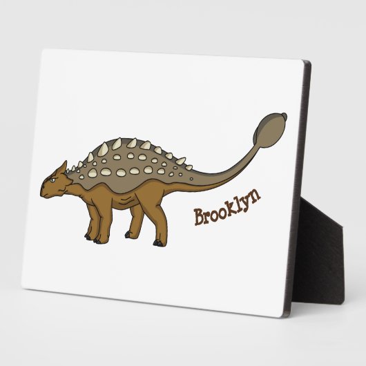 Ankylosaurus gepanzerte Dinosaurier-Abbildung Fotoplatte (Seite)