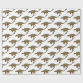 Ankylosaurus gepanzerte Dinosaurier-Abbildung Geschenkpapier (Flach)