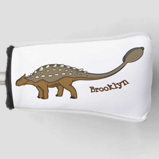 Ankylosaurus gepanzerte Dinosaurier-Abbildung Golf Headcover (Vorderseite)
