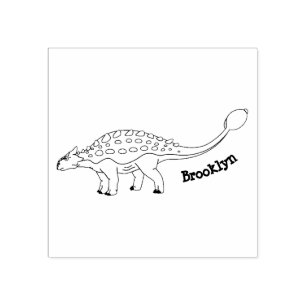 Ankylosaurus gepanzerte Dinosaurier-Abbildung Gummistempel