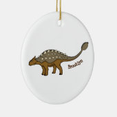 Ankylosaurus gepanzerte Dinosaurier-Abbildung Keramik Ornament (Rechts)