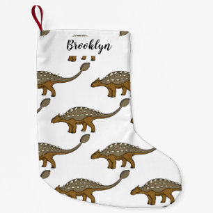 Ankylosaurus gepanzerte Dinosaurier-Abbildung Kleiner Weihnachtsstrumpf