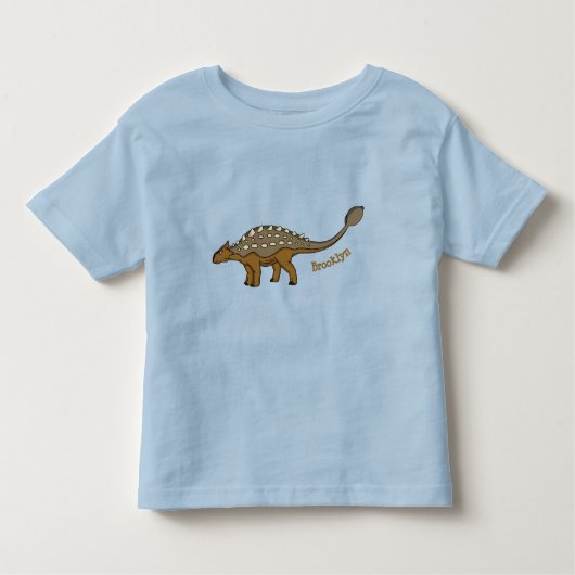Ankylosaurus gepanzerte Dinosaurier-Abbildung Kleinkind T-shirt (Vorderseite)