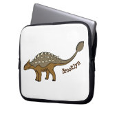 Ankylosaurus gepanzerte Dinosaurier-Abbildung Laptopschutzhülle (Vorderseite Links)
