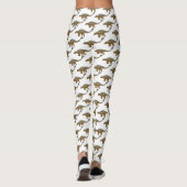 Ankylosaurus gepanzerte Dinosaurier-Abbildung Leggings (Rückseite)