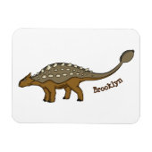 Ankylosaurus gepanzerte Dinosaurier-Abbildung Magnet (Horizontal)