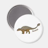 Ankylosaurus gepanzerte Dinosaurier-Abbildung Magnet (Vorderseite/Rückseite)