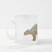 Ankylosaurus gepanzerte Dinosaurier-Abbildung Mattglastasse (Links)