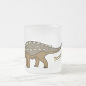 Ankylosaurus gepanzerte Dinosaurier-Abbildung Mattglastasse (Mittel)