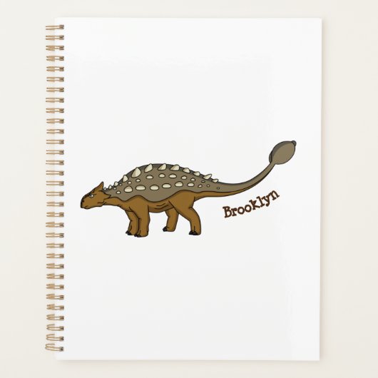 Ankylosaurus gepanzerte Dinosaurier-Abbildung Planer (Vorderseite)