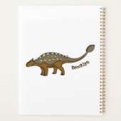 Ankylosaurus gepanzerte Dinosaurier-Abbildung Planer (Rückseite)
