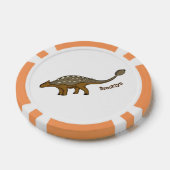 Ankylosaurus gepanzerte Dinosaurier-Abbildung Pokerchips (Einzeln)