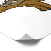 Ankylosaurus gepanzerte Dinosaurier-Abbildung Poster (Ecke)