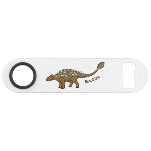 Ankylosaurus gepanzerte Dinosaurier-Abbildung Speed Flaschenöffner (Vorderseite (Horizontal))