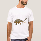 Ankylosaurus gepanzerte Dinosaurier-Abbildung T-Shirt (Vorderseite)