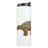 Ankylosaurus gepanzerte Dinosaurier-Abbildung Thermosbecher (Nach links gedreht)