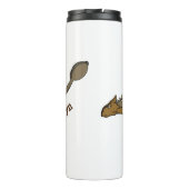 Ankylosaurus gepanzerte Dinosaurier-Abbildung Thermosbecher (Rückseite)