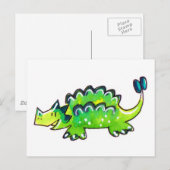 Ankylosaurus Postkarte (Vorne/Hinten)