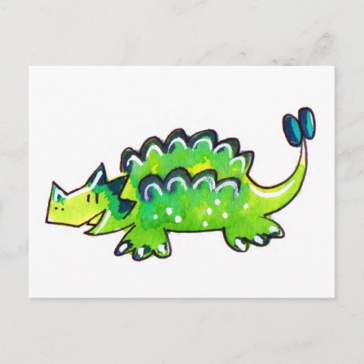 Ankylosaurus Postkarte (Vorderseite)