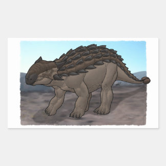 Ankylosaurus Rechteckiger Aufkleber