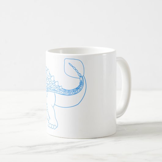 Ankylosaurus-Tasse Kaffeetasse (VorderseiteRechts)