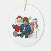 Ankylosaurus-WeihnachtenInflatables Verzierung Keramik Ornament (Links)