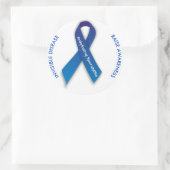 Ankylosierende Spondylitis RUNDE Aufkleber Bewusst (Tasche)