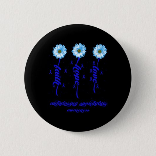 Ankylosierendes Spondylitis Bewusstsein Ankylosier Button (Vorderseite)