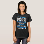 Ankylosing Spondylitis Awareness Blue Ribbon AS T-Shirt (Vorne ganz)